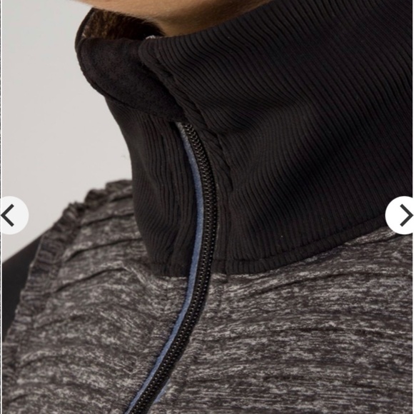 LULULEMON Run Your Heart Out Pullover 1/2 Zip Size 8 Heathered Black - Picture 9 of 16